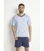 Pyjama short col V jersey coton-1