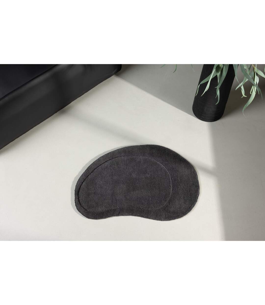 Tapis de Salle de Bain Sten50x75cm Gris Foncé-4
