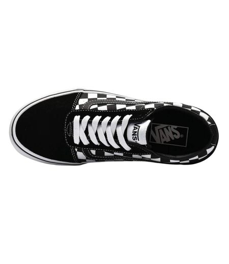 Baskets Motif/style À Carreaux Ward Femme Noir Blanc Vans