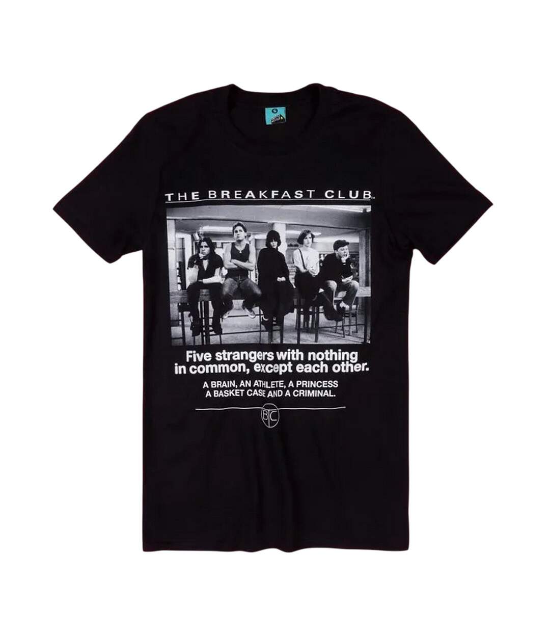 T-shirt Detention Adulte Noir The Breakfast Club-2