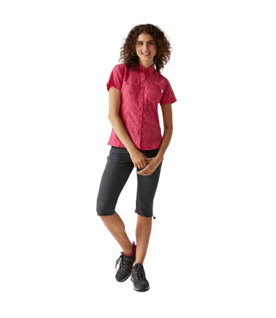 Chemisier Mindano Femme Flamant Rose Rose Fluo Regatta