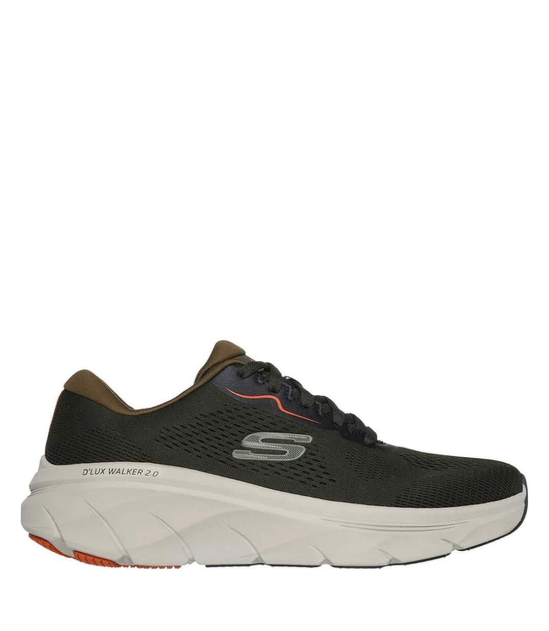 Mens d´lux walker 2.0 trainers olive/orange Skechers-2