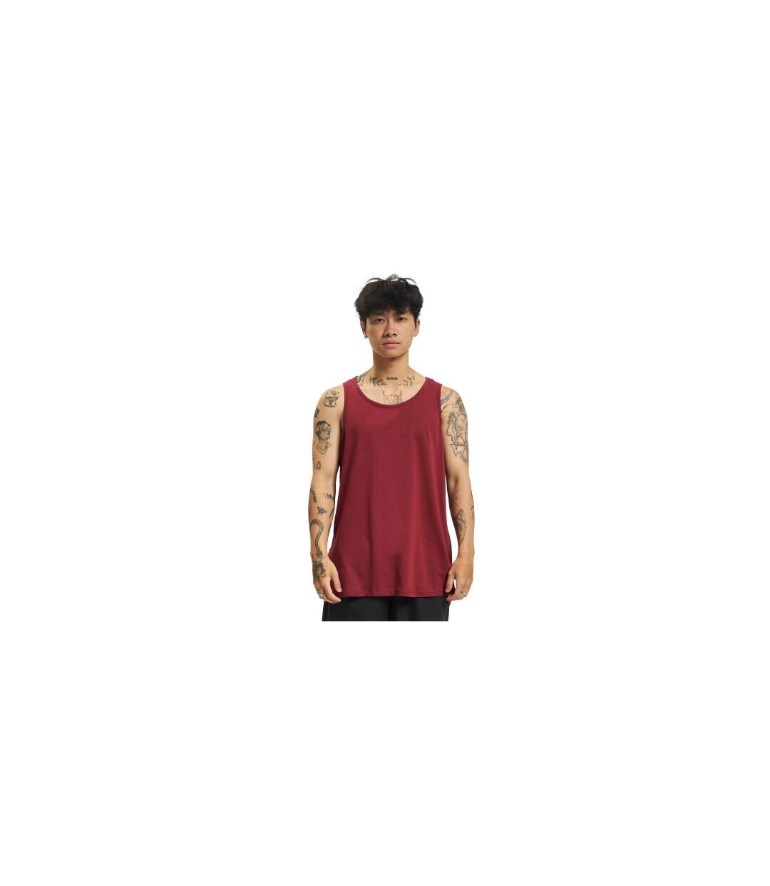 Mens Basic Tank Top Bourgogne Build Your Brand-2