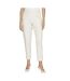 Pantalon slim 7/8 écru femme vila vicarrie lowny-1