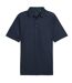 Mens Cloudspun Rosette Tailored Polo Shirt Deep Navy Puma-1