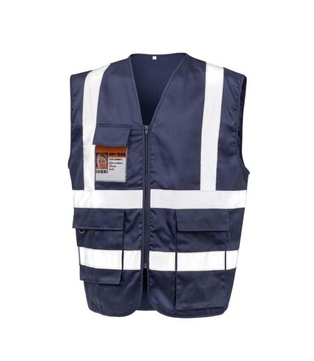 Unisex adult security vest navy SAFE-GUARD by Result