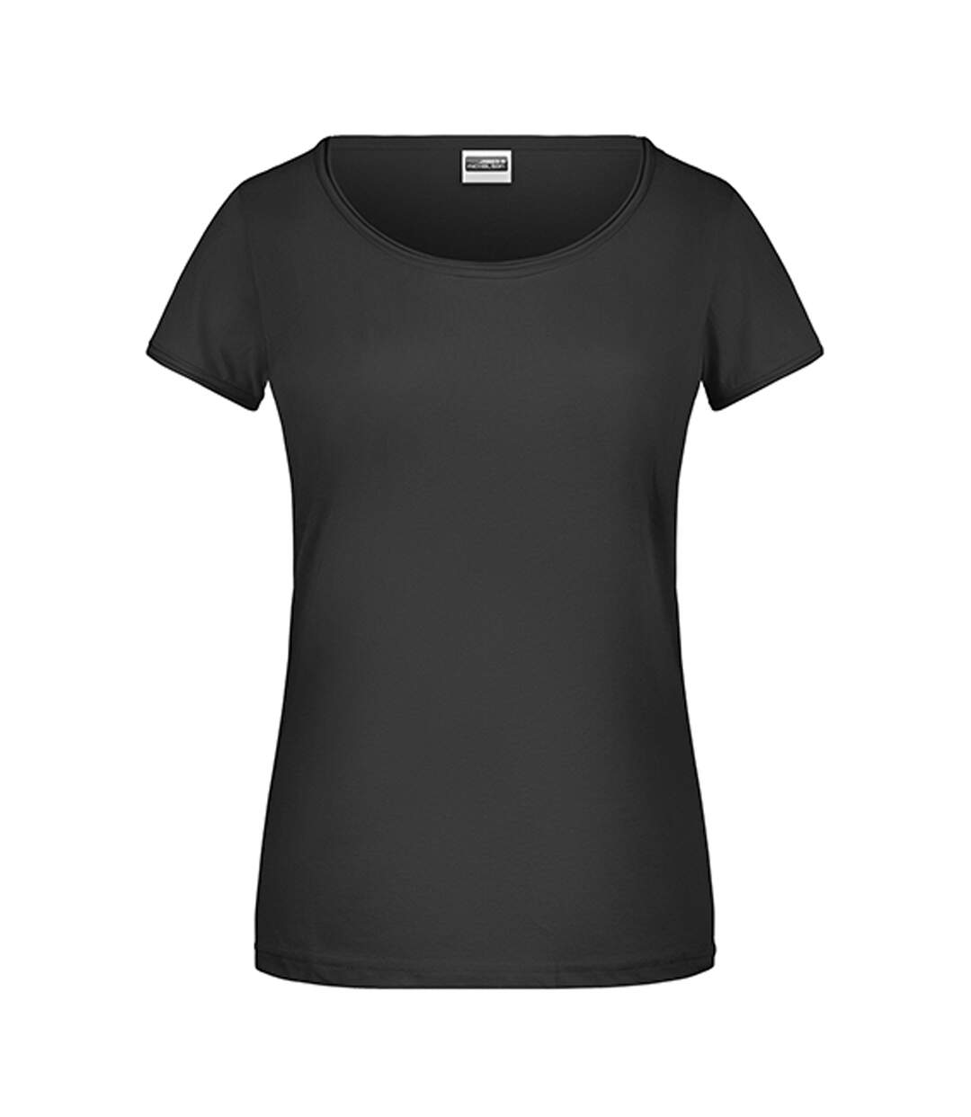 T-shirt Femme Noir James And Nicholson-1