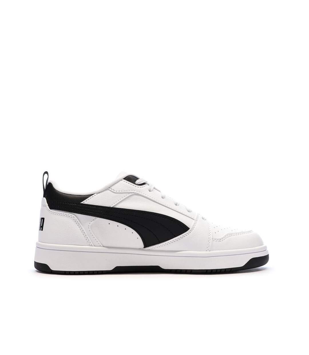 Baskets blanc/noir femme puma rebound v6 low-2