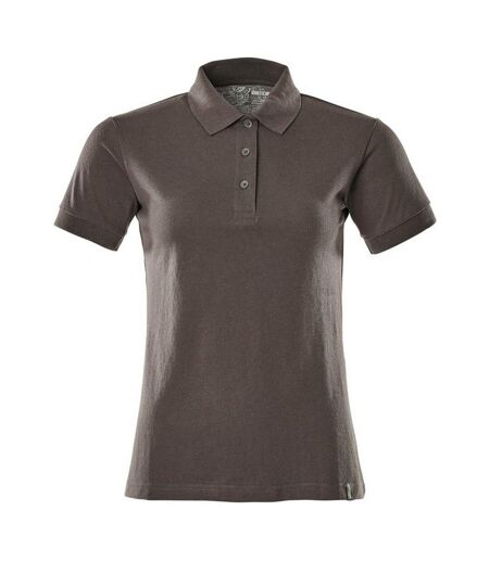 Womens/ladies Crossover Polo Shirt Dark Anthracite Mascot