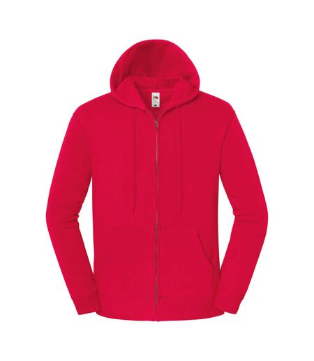 Veste À Capuche Iconic Premium Homme Rouge Fruit Of The Loom