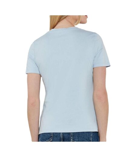 T-Shirt bleu femme tommy hilfiger script - l