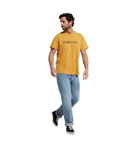 Animal Mens Jacob Back Print Natural Logo T-Shirt (Yellow) - UTMW307