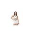Womens/ladies Logo Cropped Sports Bra White Everlast-1