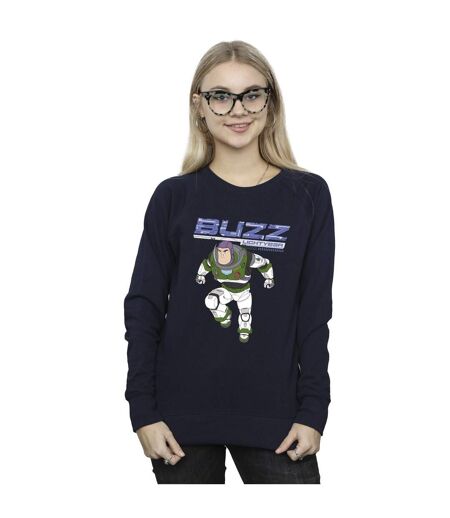 Disney Sweatshirt Lightyear Buzz Jump To Action Femme/Ladies (Bleu marine) - UTBI25171