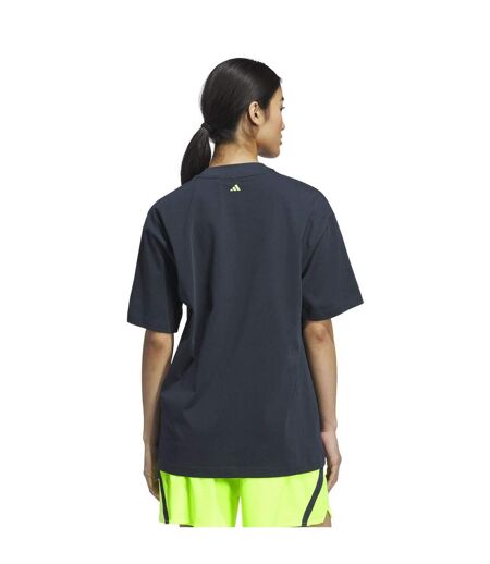 T-shirt Basket Motif/style Logo Femme Bleu Bleu Foncé Adidas