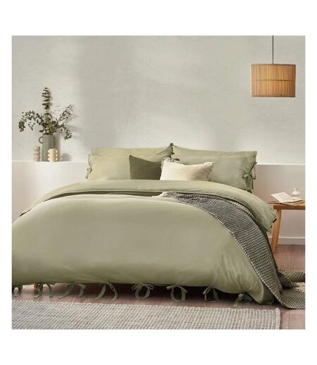 Parure de lit mallow vert de gris Yard