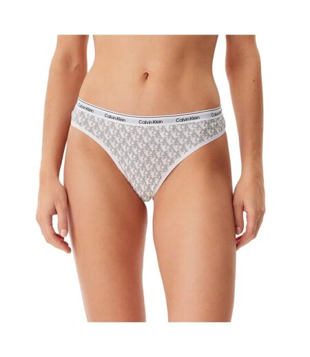 String blanc/beige femme calvin klein jeans brazilian - m
