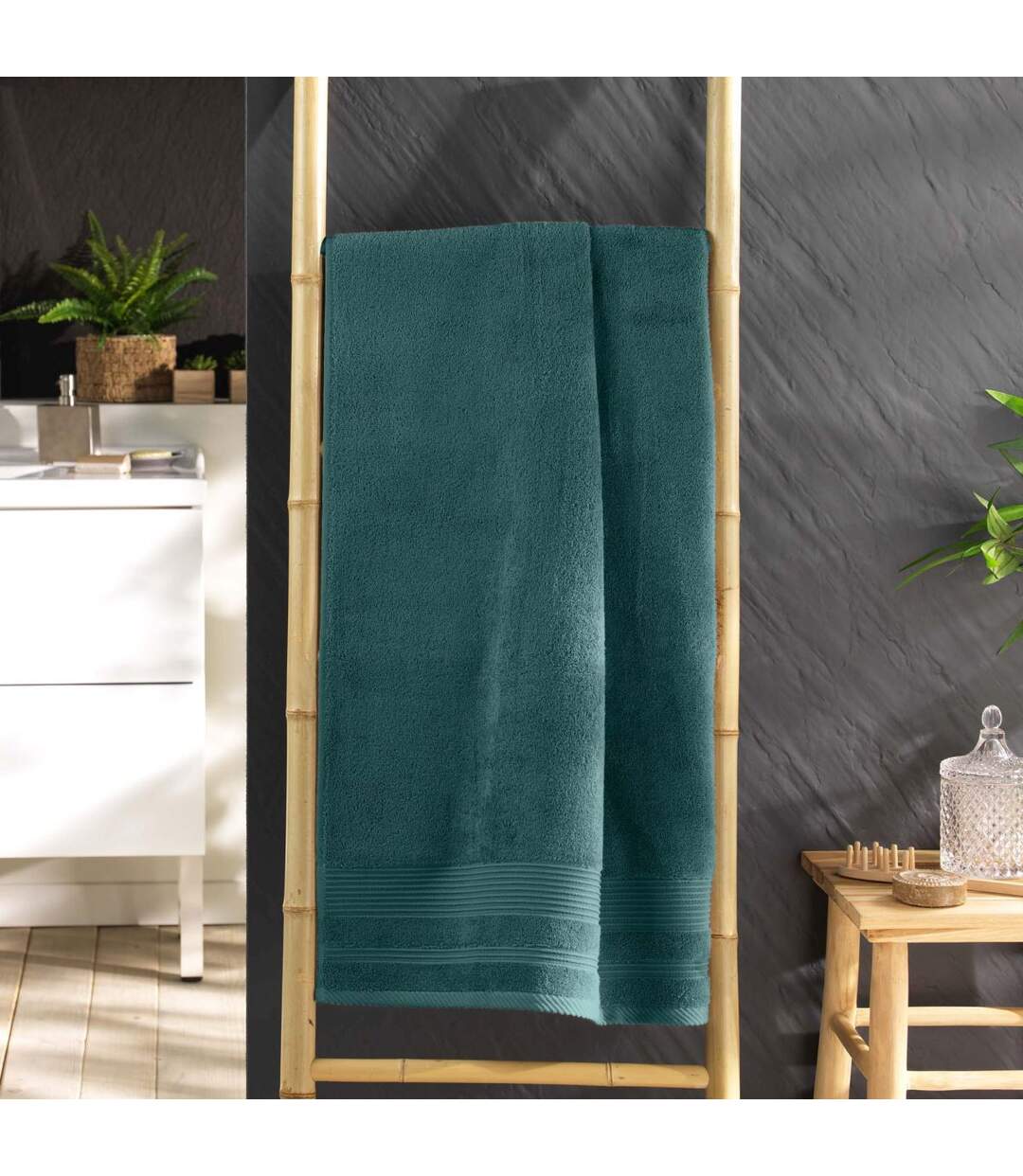 Drap de Douche Tendresse 70x130cm Orage-4