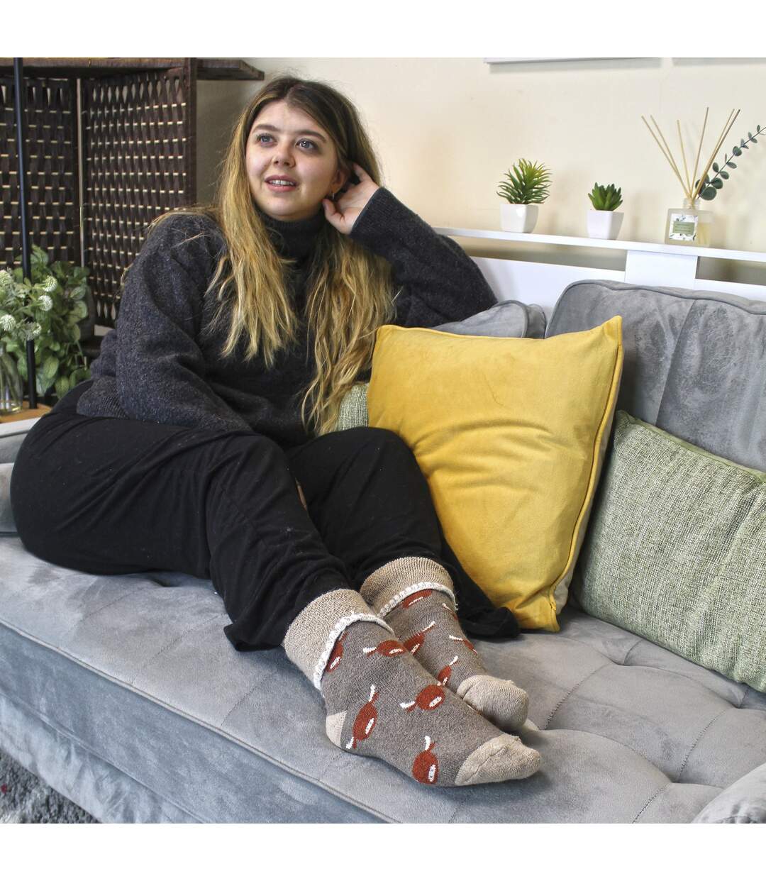 Sock Snob - 6 paires femme de chaussettes de lit épaisses et chaudes en laine-4