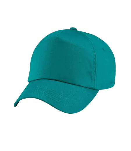 Childrens/kids original 5 panel cap emerald Beechfield