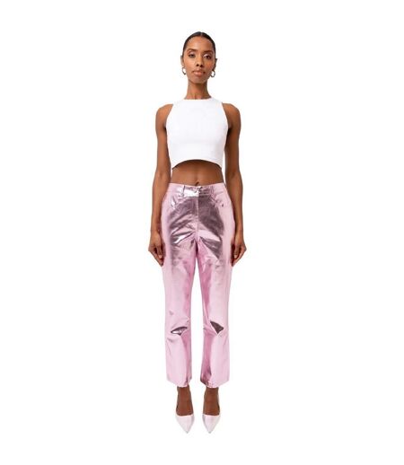 Pantalon Motif/style Métallisé Lupe Femme Rose AmyLynn