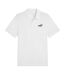 Mens Logo Pique Classic Polo Shirt White Puma-1