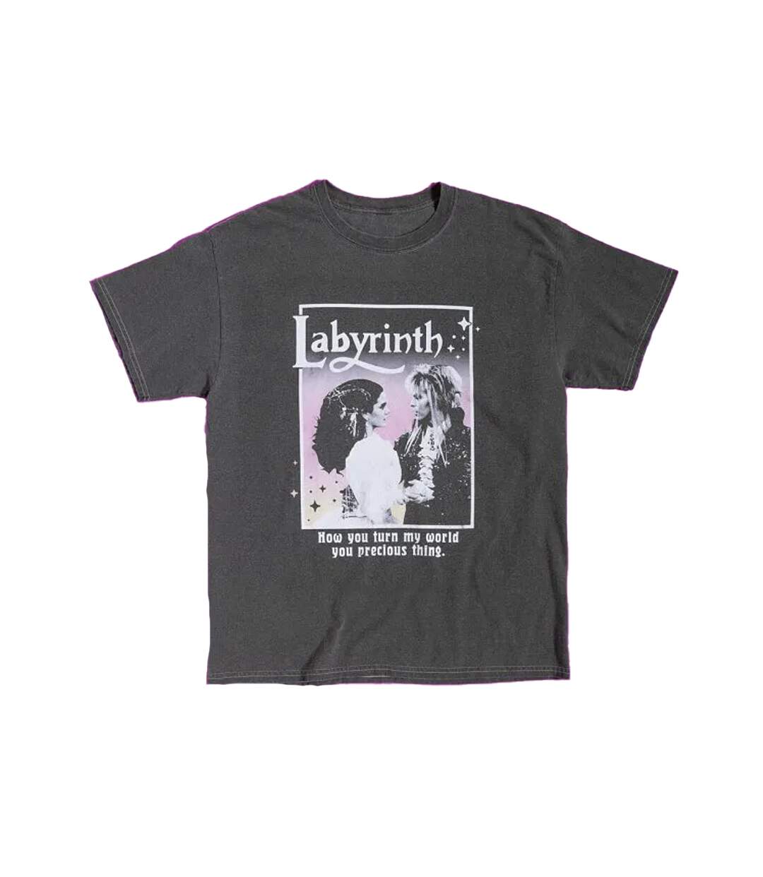 T-shirt Precious Thing Adulte Charbon Labyrinth-1