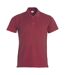 Mens Basic Polo Shirt Burgundy Clique-1
