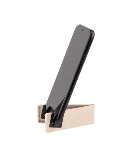 Standol+ bamboo fibres mobile phone holder one size white MidOcean