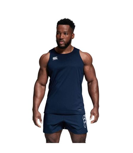 Mens Club Dry Tank Top Navy Canterbury