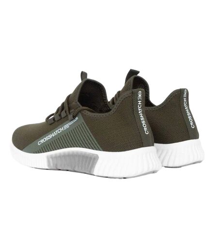 Baskets Nimbus Homme Olive Crosshatch