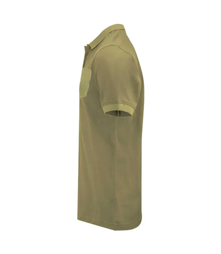 Polo Pinedale Homme Vert Kaki Foncé James Harvest