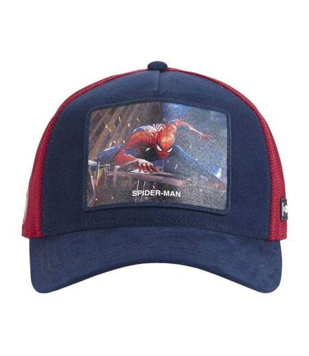 Casquette Trucker Motif/style Spider-man Homme Rouge Bleu Marine Capslab