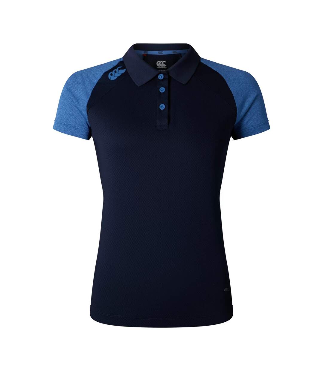 Womens/ladies Elite Polo Shirt Navy True Navy Marl Canterbury-1