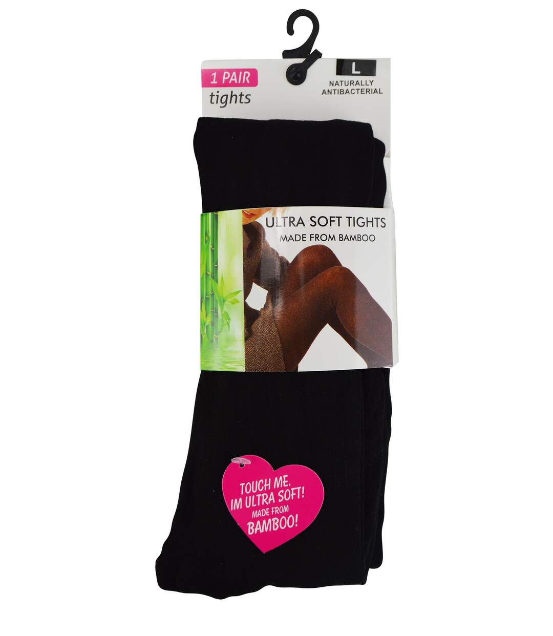 Collants en bambou opaques noirs super doux pour femmes