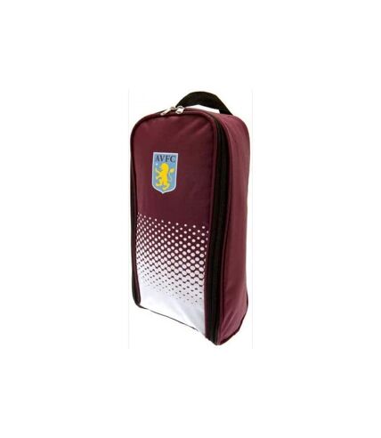 Aston Villa FC Fade Boot Bag (Claret Red/White) (One Size)