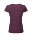 Womens/ladies Iconic 195 T-shirt Dark Plum Fruit Of The Loom-2
