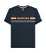 T-shirt Motif/style Rayure Sur Poitrine Homme Bleu Marine Lambretta-2