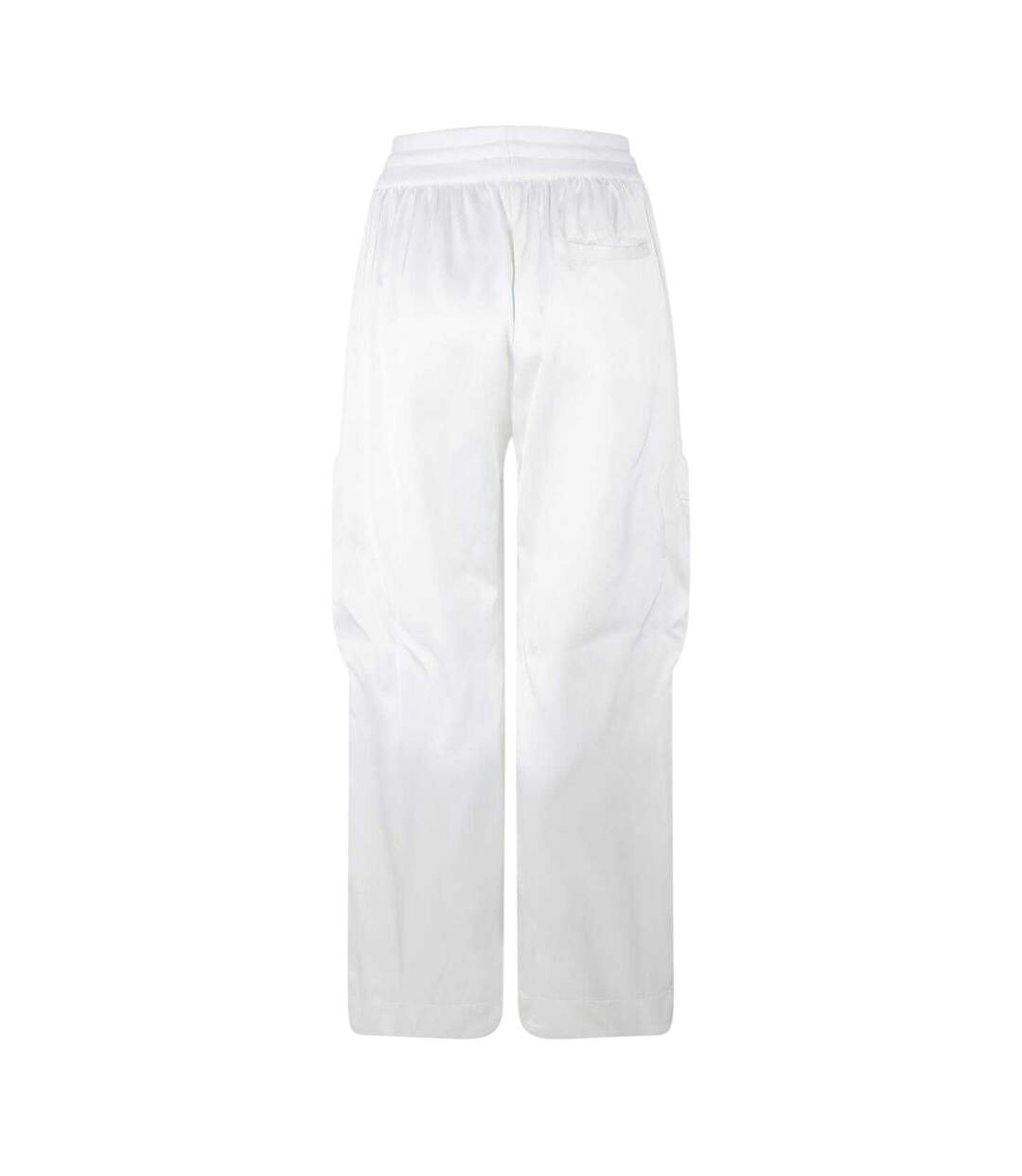 Pantalon À Poches Duchesse Femme Blanc Off White-2