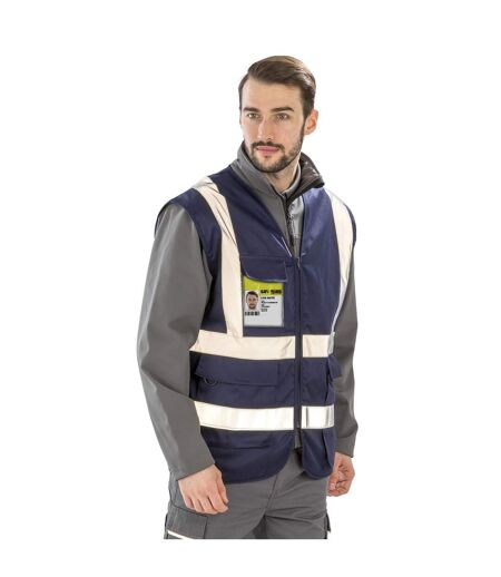 Gilet de sécurité adulte bleu marine WORK-GUARD by Result