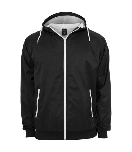 Mens contrast soft shell jacket black/white Urban Classics