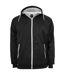 Mens contrast soft shell jacket black/white Urban Classics-1