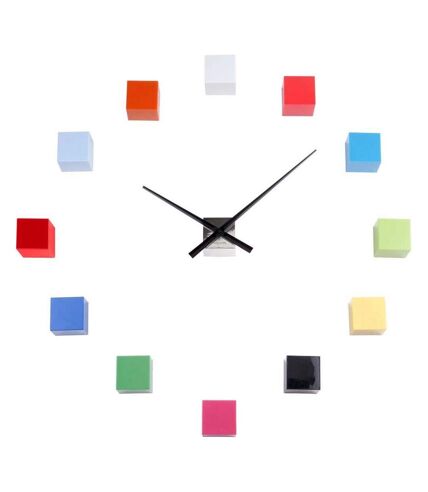 Horloge cubique DIY multicolore