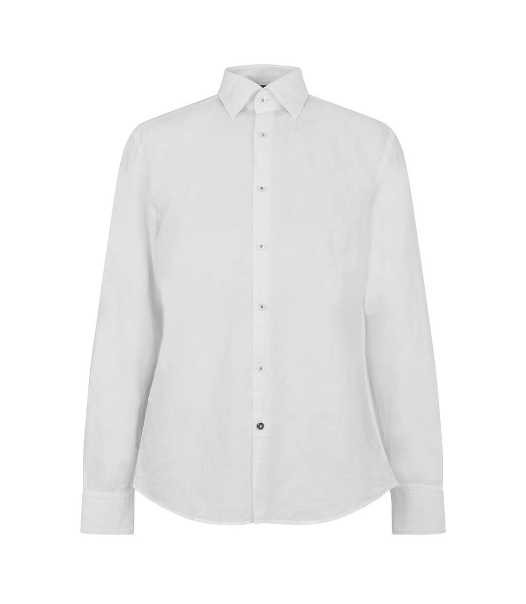 Chemise Manches Longues Motif/style Uni Homme Blanc Boss-1