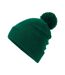 Bonnet Snowstar Vert Bouteille Beechfield-3