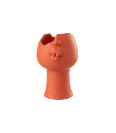 Cache-Pot Déco Visage Enya 30cm Terracotta