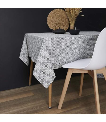 Nappe Antitache Imprimée Cuzca 140x240cm Gris