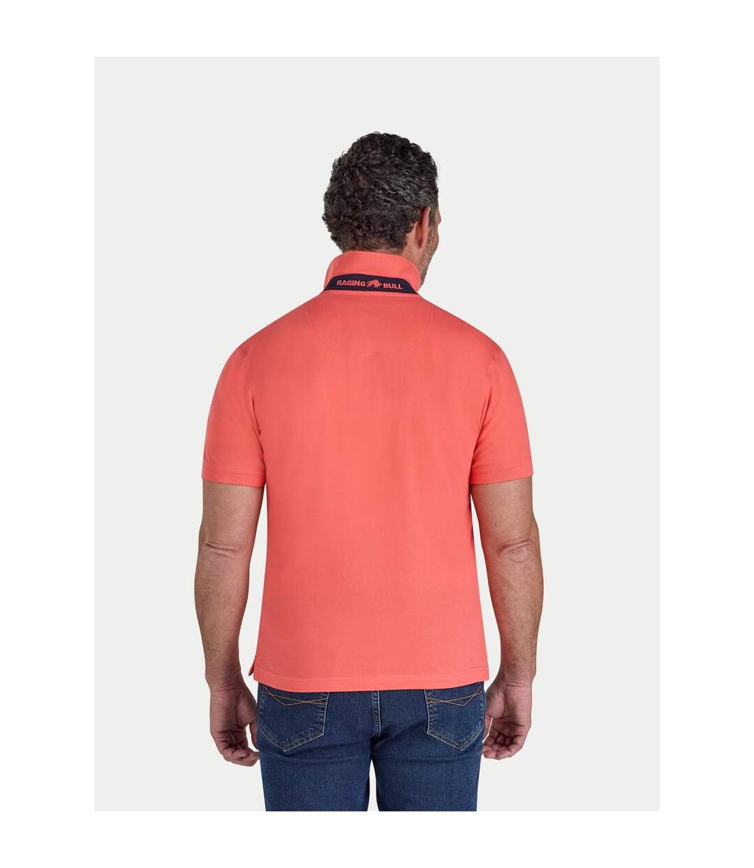 Polo Classic Homme Corail Foncé Raging Bull-2