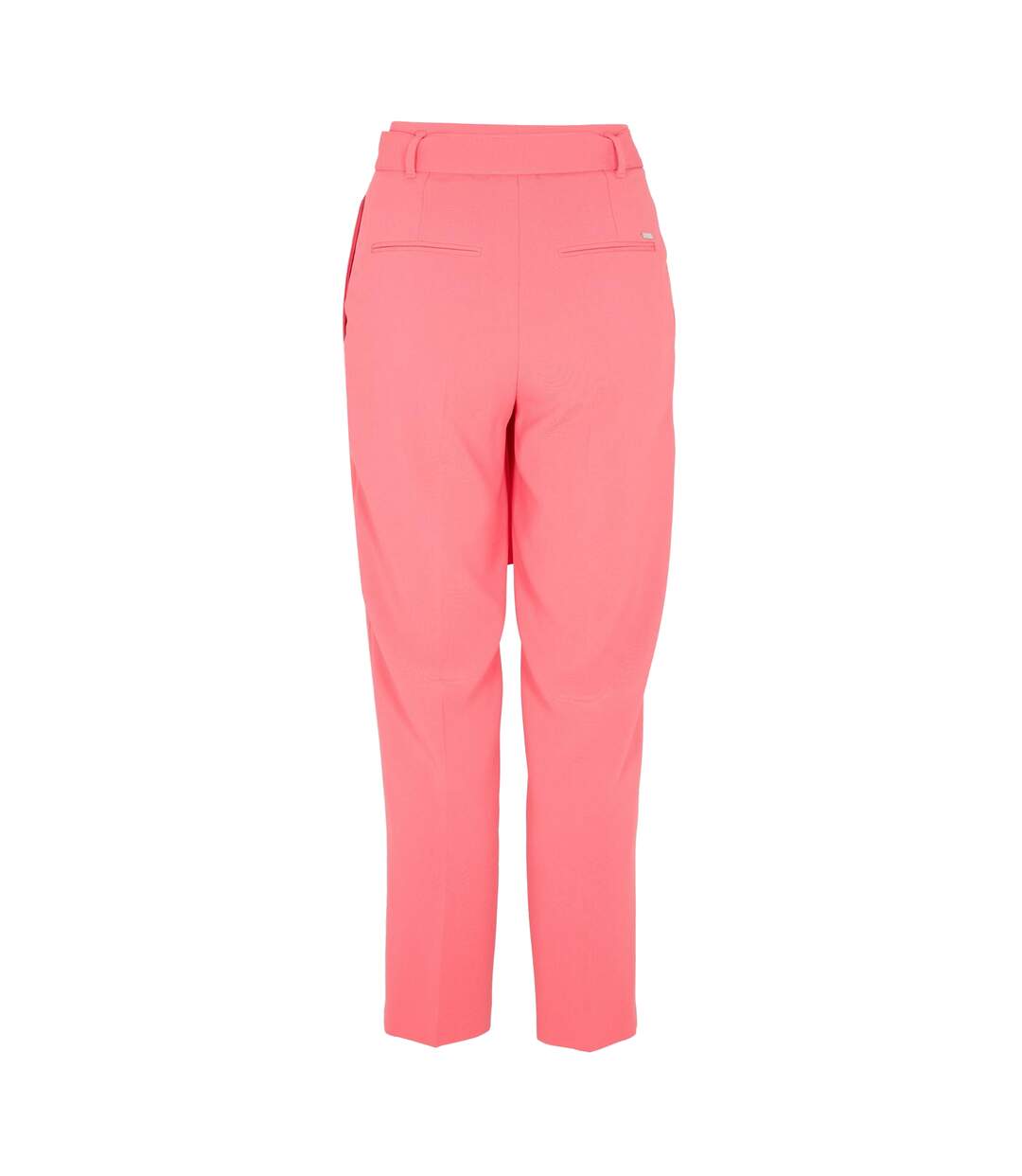 Womens/ladies Tapiah Plain Straight Trousers Bright Pink Boss-2