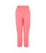 Womens/ladies Tapiah Plain Straight Trousers Bright Pink Boss-2
